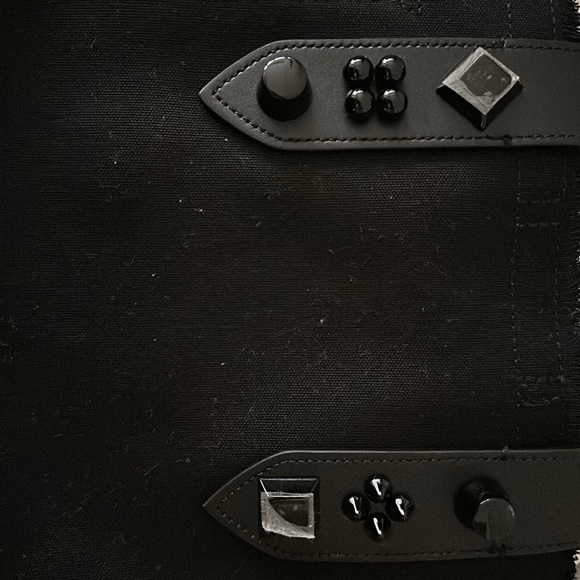 NWT Christian Louboutin Black/Black Small Frangibus Tote Bag and dust bag! - Picture 8 of 16